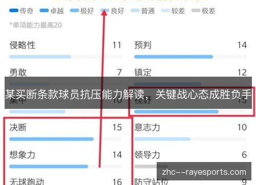 某买断条款球员抗压能力解读,关键战心态成胜负手 某买断条款球员抗压能力解读,关键战心态成胜负手